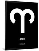 Aries Zodiac Sign White-NaxArt-Framed Art Print