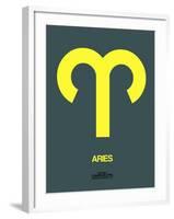 Aries Zodiac Sign Yellow-NaxArt-Framed Art Print