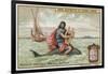 Arion and the Dolphin-European School-Framed Giclee Print