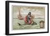 Arion and the Dolphin-European School-Framed Giclee Print