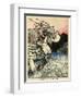 Arion of Methymna Leaping into the Sea-Arthur Rackham-Framed Art Print