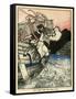 Arion of Methymna Leaping into the Sea-Arthur Rackham-Framed Stretched Canvas