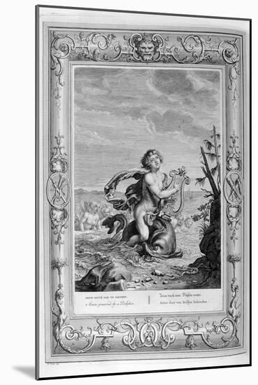 Arion Saved by a Dolphin, 1733-Bernard Picart-Mounted Giclee Print