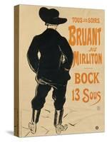 Aristide Bruant, 1893-Henri de Toulouse-Lautrec-Stretched Canvas