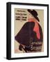 Aristide Bruant Dans Son Cabaret, 1893 (Colour Litho)-Henri de Toulouse-Lautrec-Framed Giclee Print