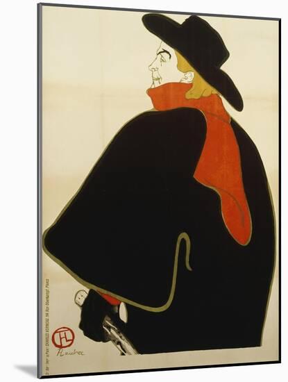 Aristide Bruant Dans Son Cabaret, 1893-Henri de Toulouse-Lautrec-Mounted Giclee Print