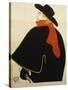 Aristide Bruant Dans Son Cabaret, 1893-Henri de Toulouse-Lautrec-Stretched Canvas