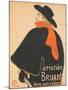 Aristide Bruant in His Cabaret, 1893-Henri de Toulouse-Lautrec-Mounted Giclee Print