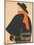 Aristide Bruant in His Cabaret, 1893-Henri de Toulouse-Lautrec-Mounted Giclee Print