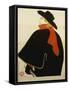 Aristide Bruant in His Cabaret, 1893-Henri de Toulouse-Lautrec-Framed Stretched Canvas