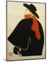 Aristide Bruant in His Cabaret, 1893-Henri de Toulouse-Lautrec-Mounted Giclee Print