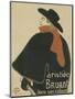 Aristide Bruant, in His Cabaret, 1893-Henri de Toulouse-Lautrec-Mounted Giclee Print