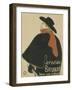 Aristide Bruant, in His Cabaret, 1893-Henri de Toulouse-Lautrec-Framed Giclee Print