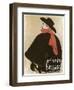 'Aristide Bruant in His Cabaret', (Poster), 1893-Henri de Toulouse-Lautrec-Framed Giclee Print