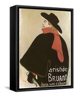 'Aristide Bruant in His Cabaret', (Poster), 1893-Henri de Toulouse-Lautrec-Framed Stretched Canvas