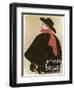 'Aristide Bruant in His Cabaret', (Poster), 1893-Henri de Toulouse-Lautrec-Framed Premium Giclee Print