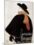 Aristide Bruant in His Cabaret-Henri de Toulouse-Lautrec-Mounted Art Print