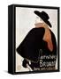 Aristide Bruant in His Cabaret-Henri de Toulouse-Lautrec-Framed Stretched Canvas