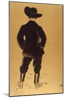 Aristide Bruant in Mirliton, 1893-Henri de Toulouse-Lautrec-Mounted Giclee Print
