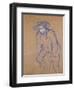 Aristide Bruant on a Bicycle, 1896-Henri de Toulouse-Lautrec-Framed Giclee Print