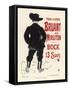 Aristide Bruant Sings at the Mirliton Paris Every Evening, and the Beer is Only 13 Sous-Henri de Toulouse-Lautrec-Framed Stretched Canvas