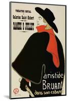 Aristide Bruant-Henri de Toulouse-Lautrec-Mounted Premium Giclee Print