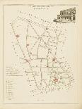 Plan de Paris, arrondissements en 1834: IVème arrondissement Quartier de la Banque de France-Aristide-Michel Perrot-Giclee Print