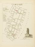 Plan de Paris par arrondissements en 1834 : XIIème arrondissement Quartier de l'Observatoire-Aristide-Michel Perrot-Giclee Print