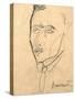 Aristide Sommati, circa 1908-Amedeo Modigliani-Stretched Canvas