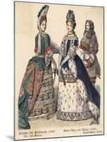 Aristocratic Dress 1694-null-Mounted Art Print