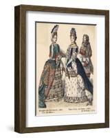 Aristocratic Dress 1694-null-Framed Art Print