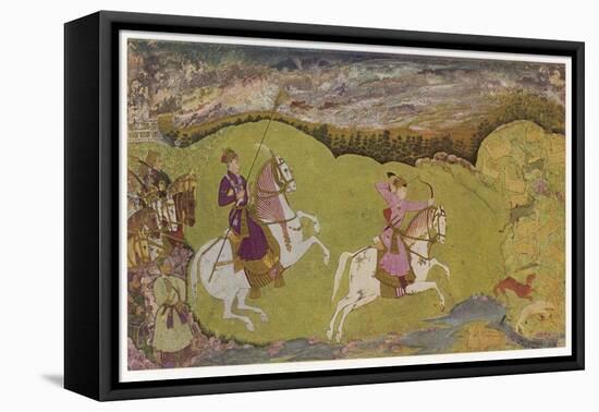 Aristocratic Indian Hunters-null-Framed Stretched Canvas