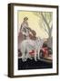 Aristocrats - Lady with a Brace of Borzois-null-Framed Art Print