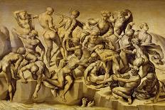 The Battle of Cascina, or the Bathers, after Michelangelo (1475-1564), 1542-Aristotile da Sangallo-Giclee Print