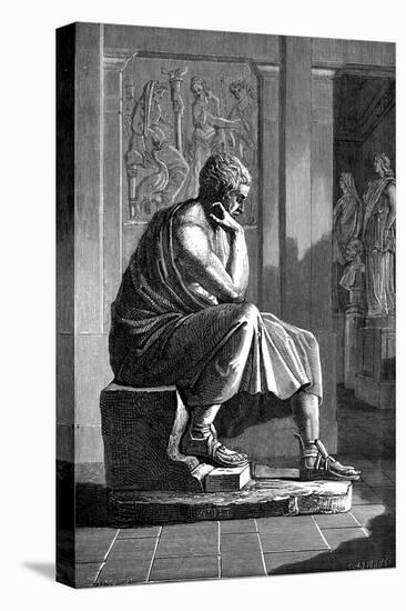 Aristotle (384-322 B), Ancient Greek Philosopher and Scientist-null-Stretched Canvas