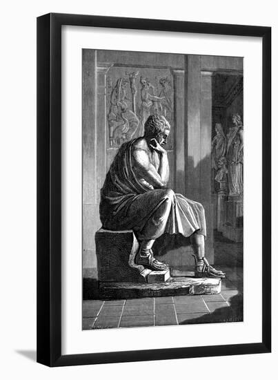 Aristotle (384-322 B), Ancient Greek Philosopher and Scientist-null-Framed Giclee Print