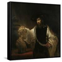 Aristotle (384-322 BC) with a Bust of Homer, 1653-Rembrandt van Rijn-Framed Stretched Canvas