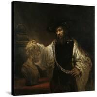 Aristotle (384-322 BC) with a Bust of Homer, 1653-Rembrandt van Rijn-Stretched Canvas