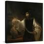 Aristotle (384-322 BC) with a Bust of Homer, 1653-Rembrandt van Rijn-Stretched Canvas