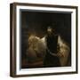 Aristotle (384-322 BC) with a Bust of Homer, 1653-Rembrandt van Rijn-Framed Premium Giclee Print