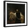 Aristotle (384-322 BC) with a Bust of Homer, 1653-Rembrandt van Rijn-Framed Premium Giclee Print