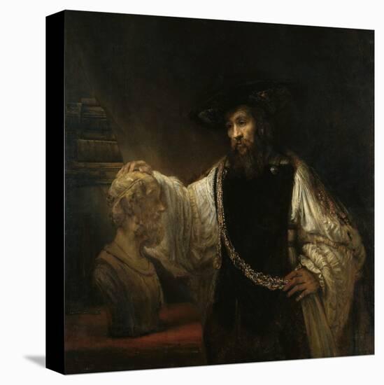 Aristotle (384-322 BC) with a Bust of Homer, 1653-Rembrandt van Rijn-Stretched Canvas