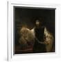 Aristotle (384-322 BC) with a Bust of Homer, 1653-Rembrandt van Rijn-Framed Giclee Print