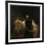 Aristotle (384-322 BC) with a Bust of Homer, 1653-Rembrandt van Rijn-Framed Giclee Print