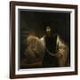 Aristotle (384-322 BC) with a Bust of Homer, 1653-Rembrandt van Rijn-Framed Giclee Print