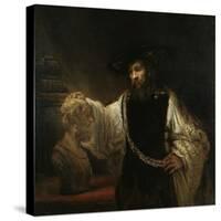 Aristotle (384-322 BC) with a Bust of Homer, 1653-Rembrandt van Rijn-Stretched Canvas