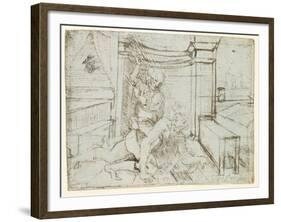 Aristotle and Phyllis-Leonardo da Vinci-Framed Giclee Print