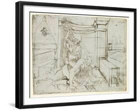 Aristotle and Phyllis-Leonardo da Vinci-Framed Giclee Print