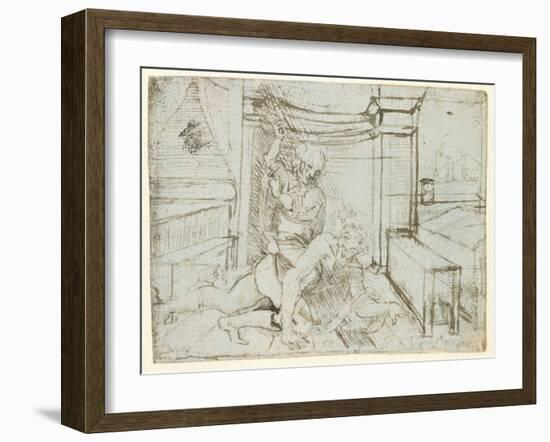 Aristotle and Phyllis-Leonardo da Vinci-Framed Giclee Print