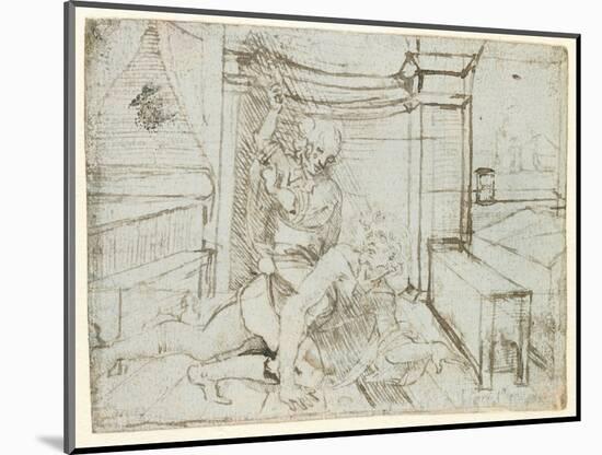 Aristotle and Phyllis-Leonardo da Vinci-Mounted Giclee Print